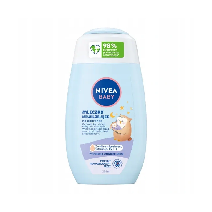 NIVEA Baby Nowa Formuła mleczko do ciała nawilżające Na Dobranoc 200ml 
