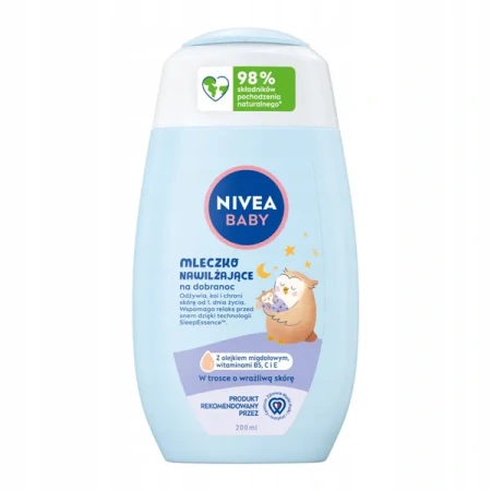 NIVEA Baby Nowa Formuła mleczko do ciała nawilżające Na Dobranoc 200ml 