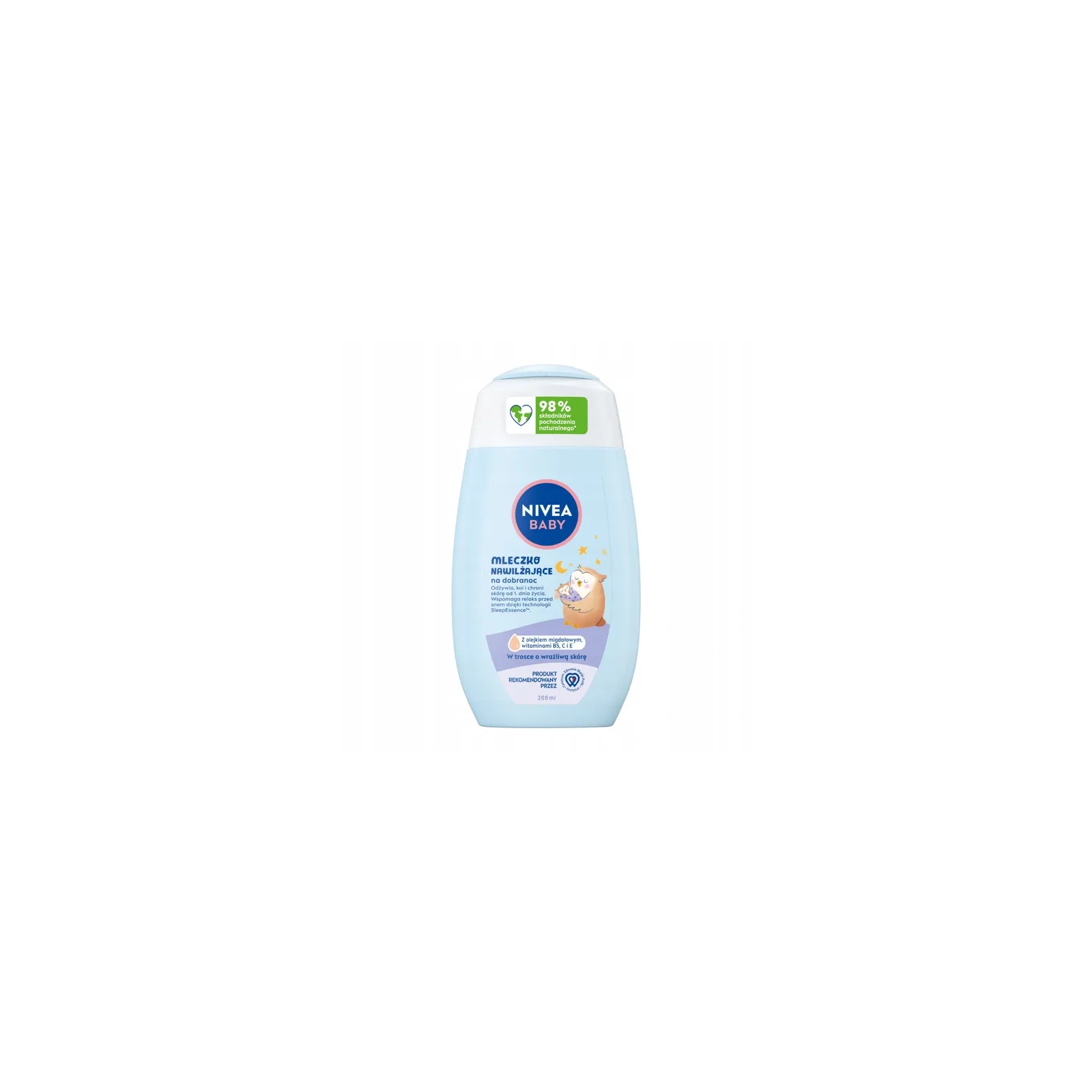 NIVEA Baby Nowa Formuła mleczko do ciała nawilżające Na Dobranoc 200ml 