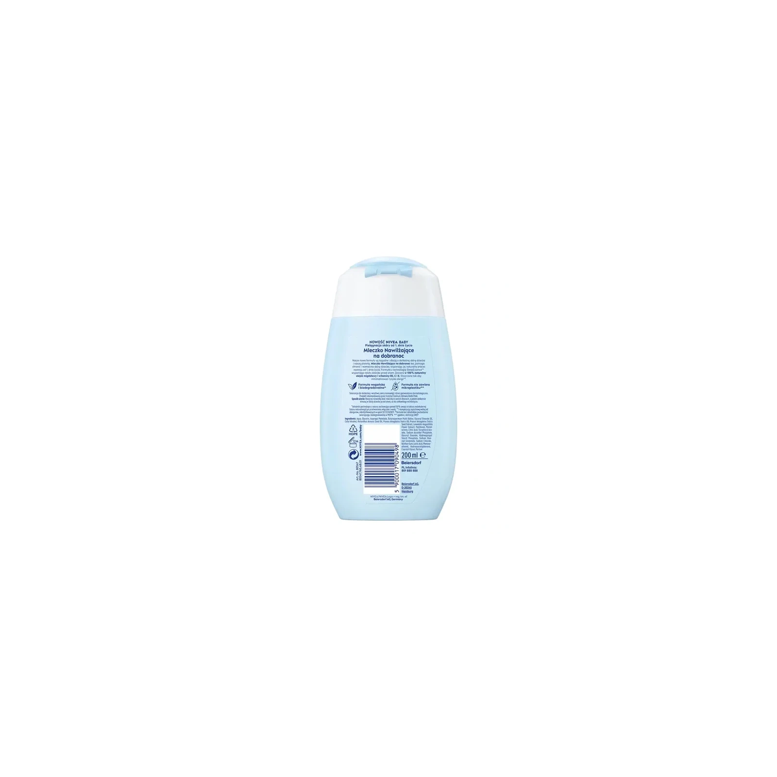 NIVEA Baby Nowa Formuła mleczko do ciała nawilżające Na Dobranoc 200ml 