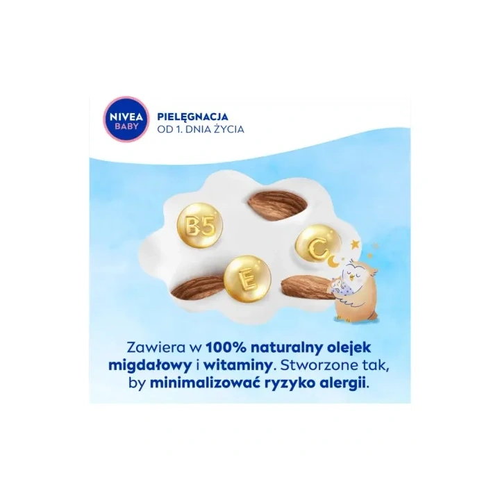 NIVEA Baby Nowa Formuła mleczko do ciała nawilżające Na Dobranoc 200ml 
