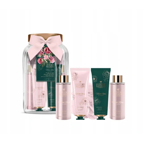 GRACE COLE Pure Indulgence Velvet Rose & Peony zestaw