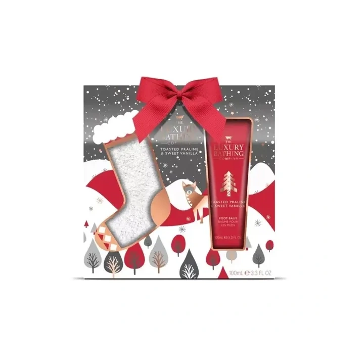 THE LUXURY BATHING Toasted Praline & Sweet Vanilla zestaw prezentowy Cosy Toes 