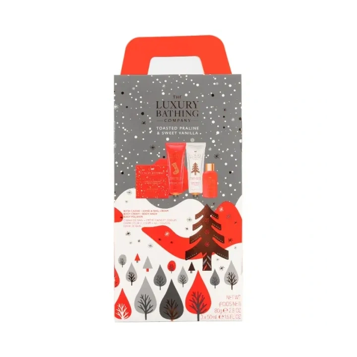 THE LUXURY BATHING Toasted Praline & Sweet Vanilla zestaw prezentowy Ultimate Stacking Treats 