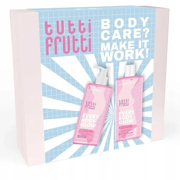 FARMONA Tutti Frutti zestaw prezentowy Every Body Glow żel pod prysznic 400ml balsam do ciała 250ml