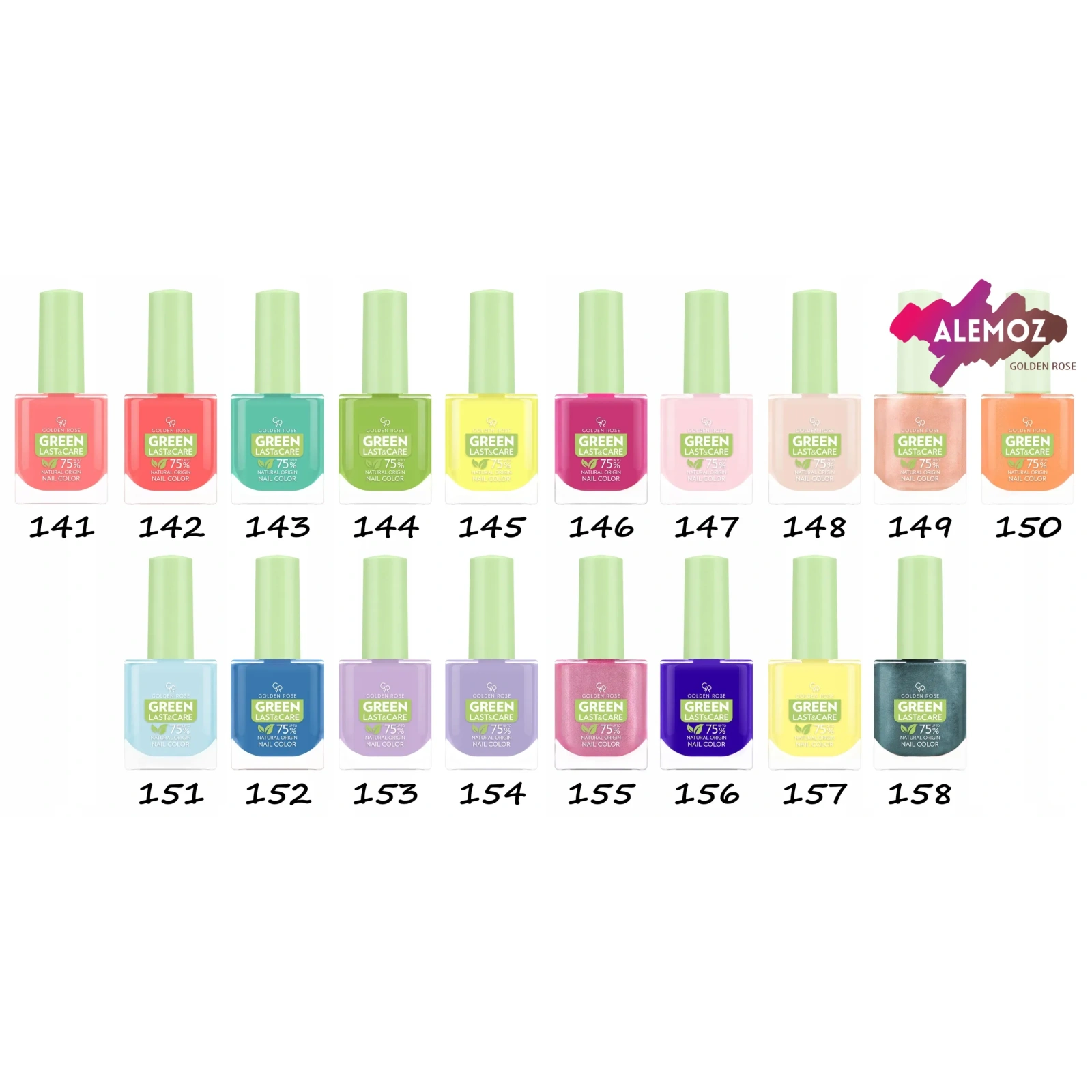 GOLDEN ROSE Green lakier do paznokci 174 10,2ml