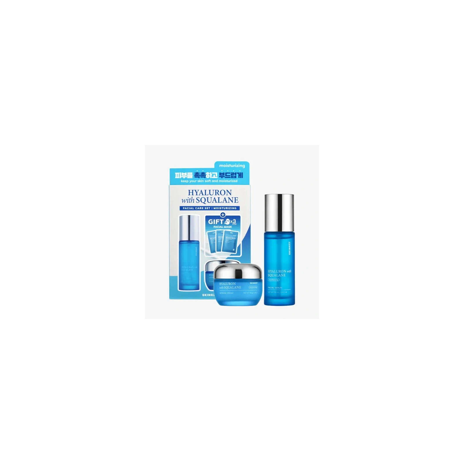 SKIN627 Hyaluron With Squalene zestaw kosmetyków głęboko nawilżający