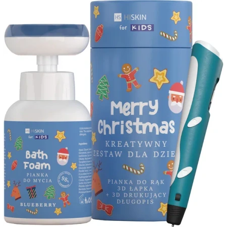 HISKIN Merry Christmas For Kids kreatywny zestaw do mycia rąk Niebieski