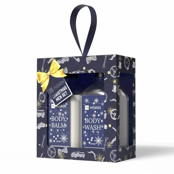 Hiskin HISKIN Christmas Men Set zestaw [balsam 200ml + żel pod prysznic 200ml] Granat — Składniki i ocena