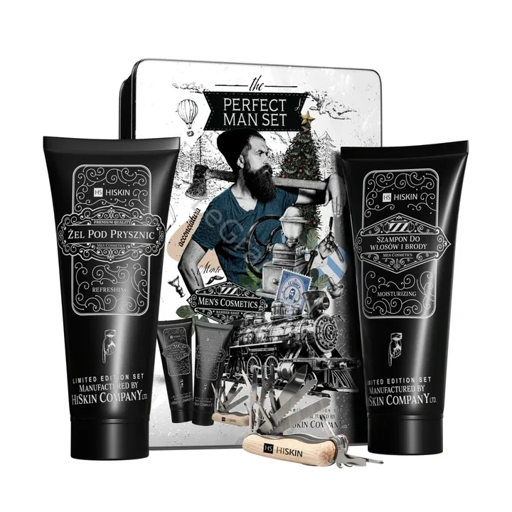 HISKIN Perfect Man Set zestaw [MULTITOOL + szampon 200ml + żel pod prysznic 200ml]