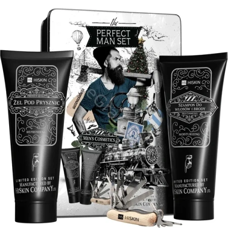HISKIN Perfect Man Set zestaw [MULTITOOL + szampon 200ml + żel pod prysznic 200ml]