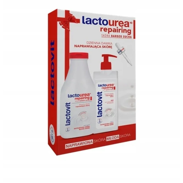 LACTOVIT Lactourea Repairing zestaw kosmetyków żel pod prysznic + balsam do ciała