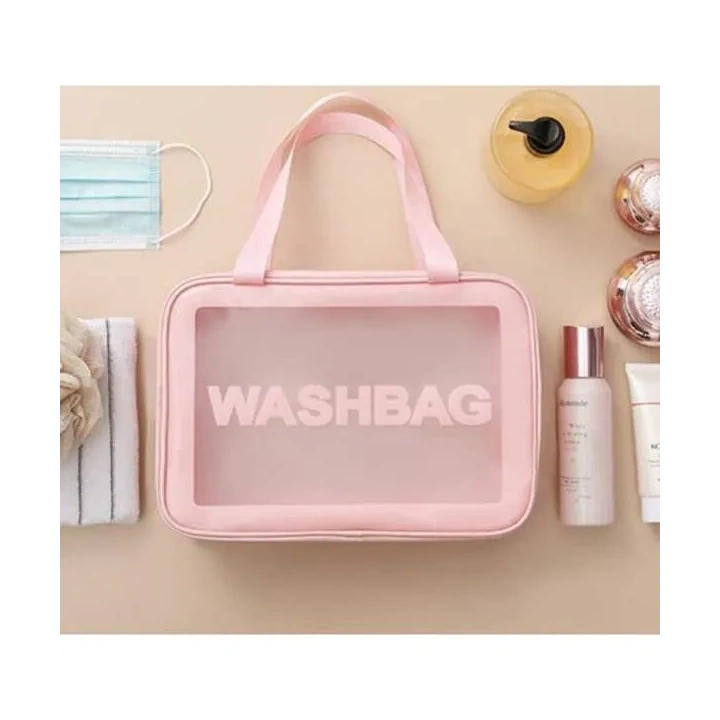 ECARLA zestaw 3 kosmetyczek WASHBAG Pudrowy róż KS83