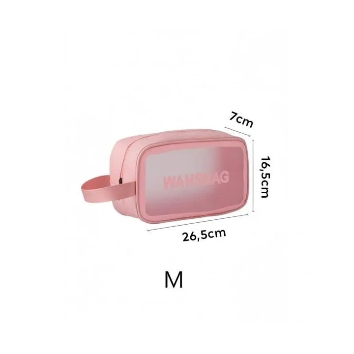 ECARLA zestaw 3 kosmetyczek WASHBAG Pudrowy róż KS83