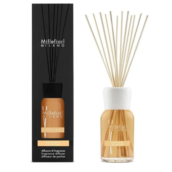 MILLEFIORI MILANO Diffuser pałeczki zapachowe Lime & Vetiver 500ml