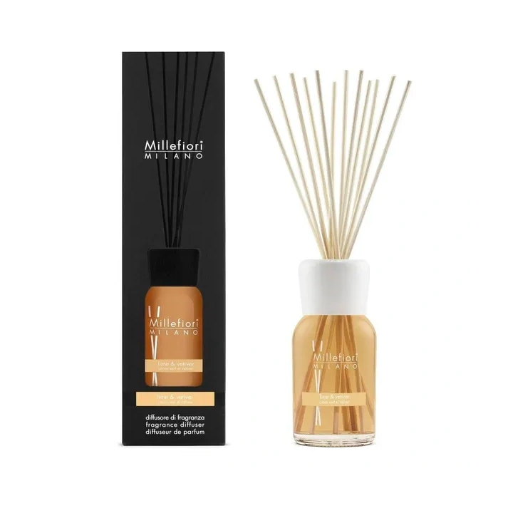 MILLEFIORI MILANO Diffuser pałeczki zapachowe Lime & Vetiver 500ml