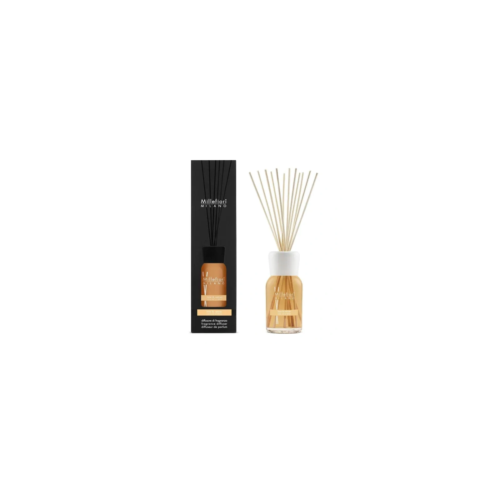 MILLEFIORI MILANO Diffuser pałeczki zapachowe Lime & Vetiver 500ml