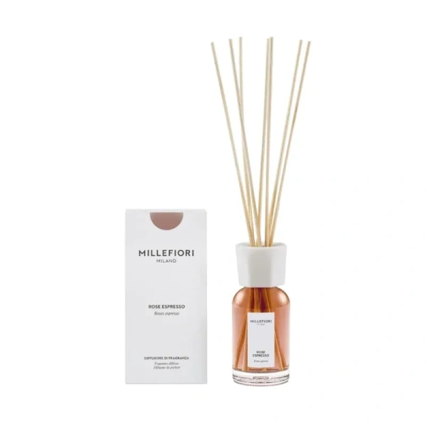 MILLEFIORI MILANO Diffuser pałeczki zapachowe ROSE ESPRESSO 100ml