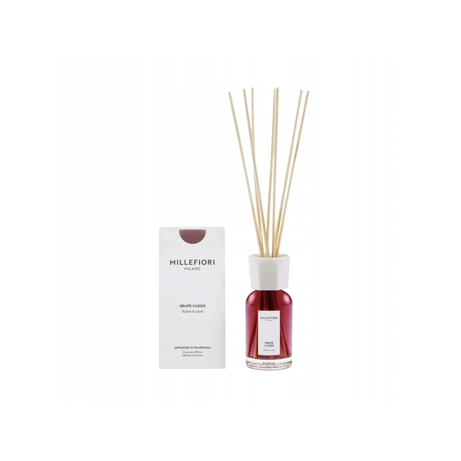 MILLEFIORI MILANO Diffuser pałeczki zapachowe GRAPE CASSIS 100ml