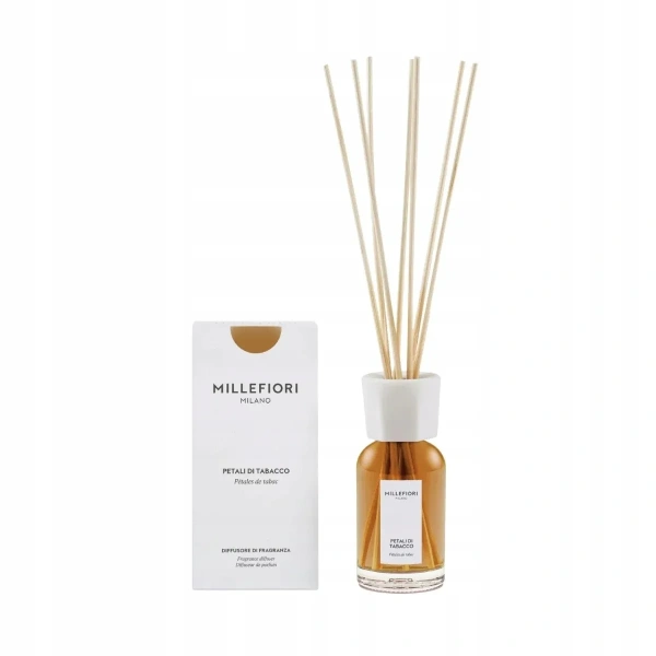 MILLEFIORI MILANO Diffuser pałeczki zapachowe PETALI DI TABACCO 100ml