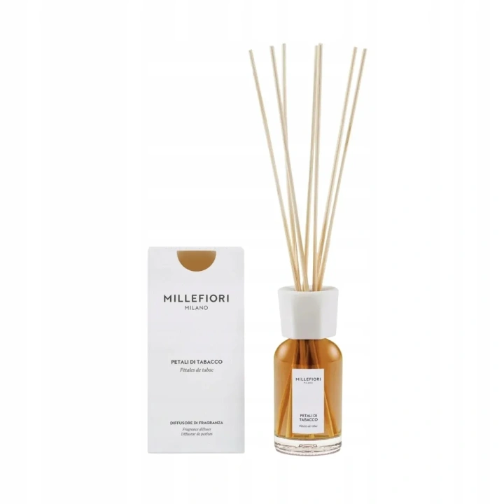 MILLEFIORI MILANO Diffuser pałeczki zapachowe PETALI DI TABACCO 100ml