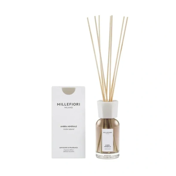 MILLEFIORI MILANO Diffuser pałeczki zapachowe AMBRA MINERALE 100ml