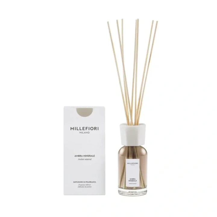 MILLEFIORI MILANO Diffuser pałeczki zapachowe AMBRA MINERALE 100ml