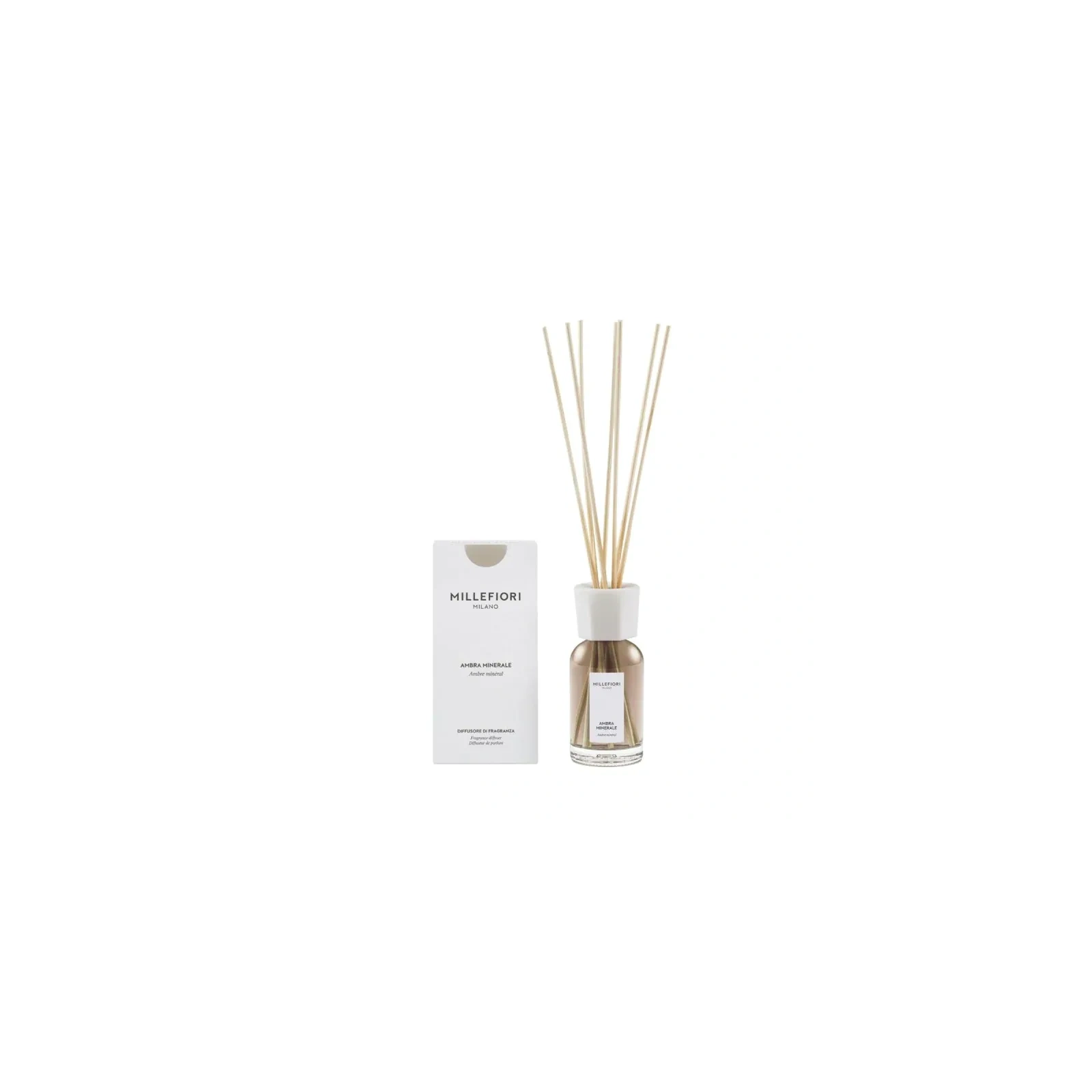 MILLEFIORI MILANO Diffuser pałeczki zapachowe AMBRA MINERALE 100ml