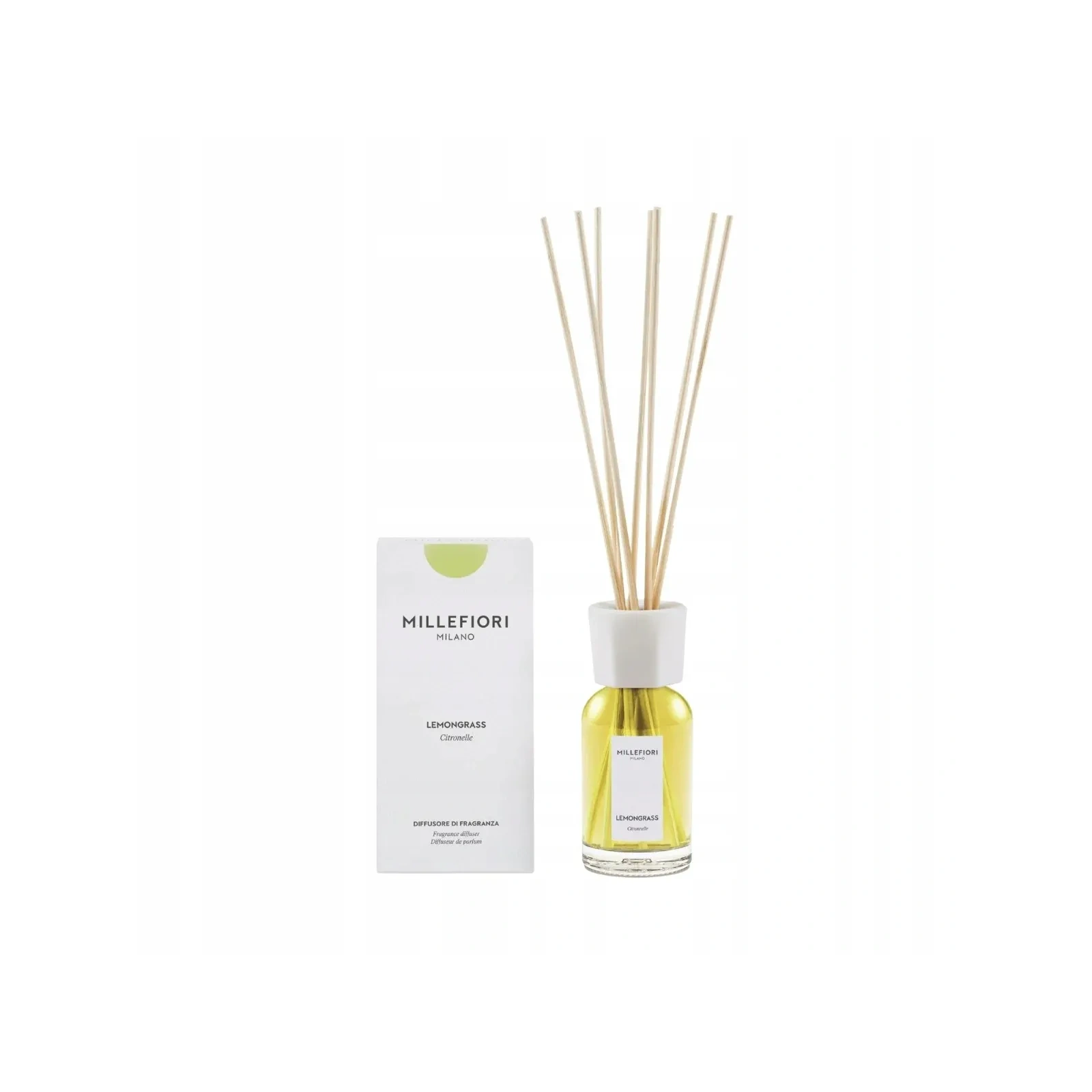 MILLEFIORI MILANO Diffuser pałeczki zapachowe LEMON GRASS 100ml