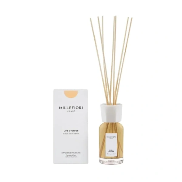 MILLEFIORI MILANO Diffuser pałeczki zapachowe LIME & VETIVER 100ml