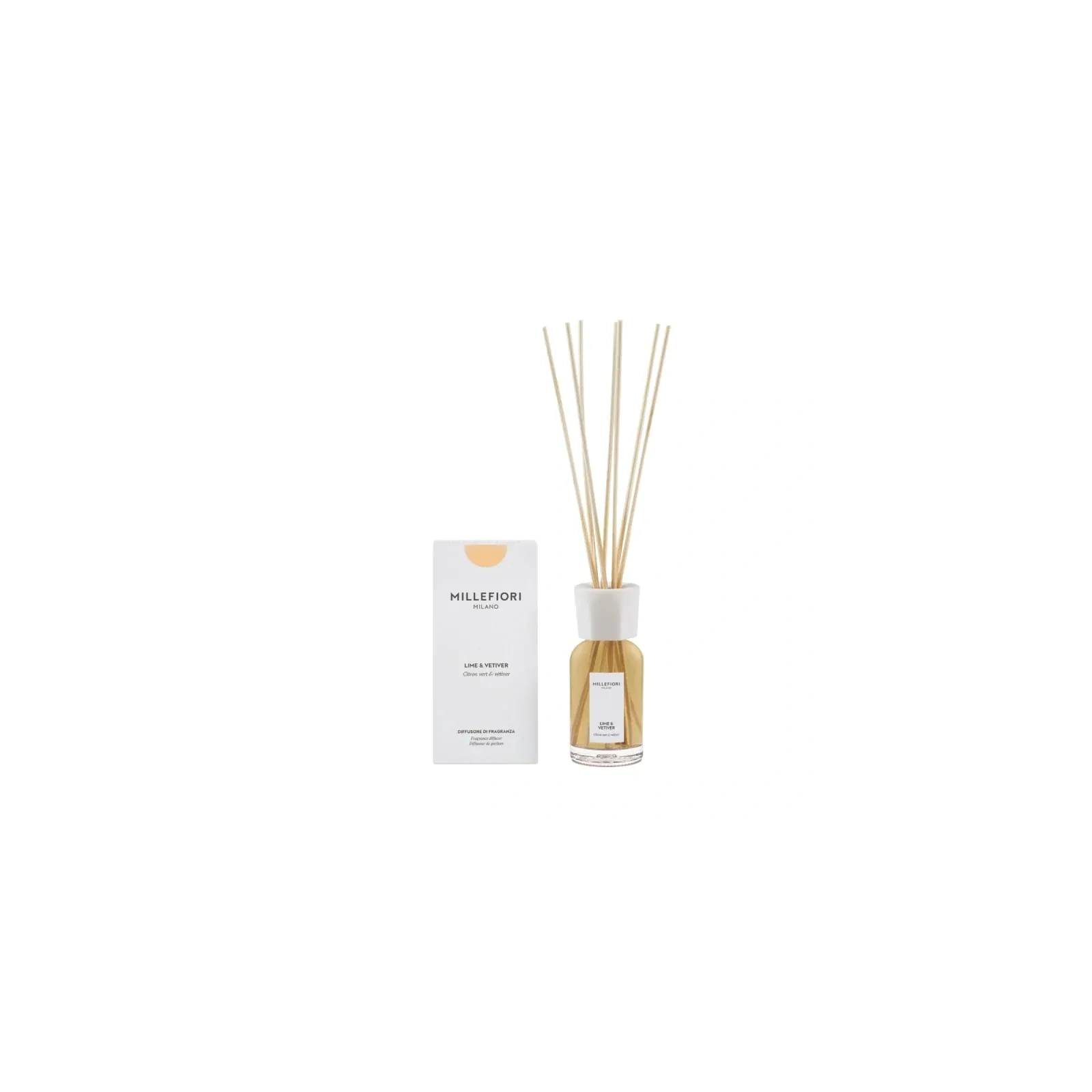MILLEFIORI MILANO Diffuser pałeczki zapachowe LIME & VETIVER 100ml