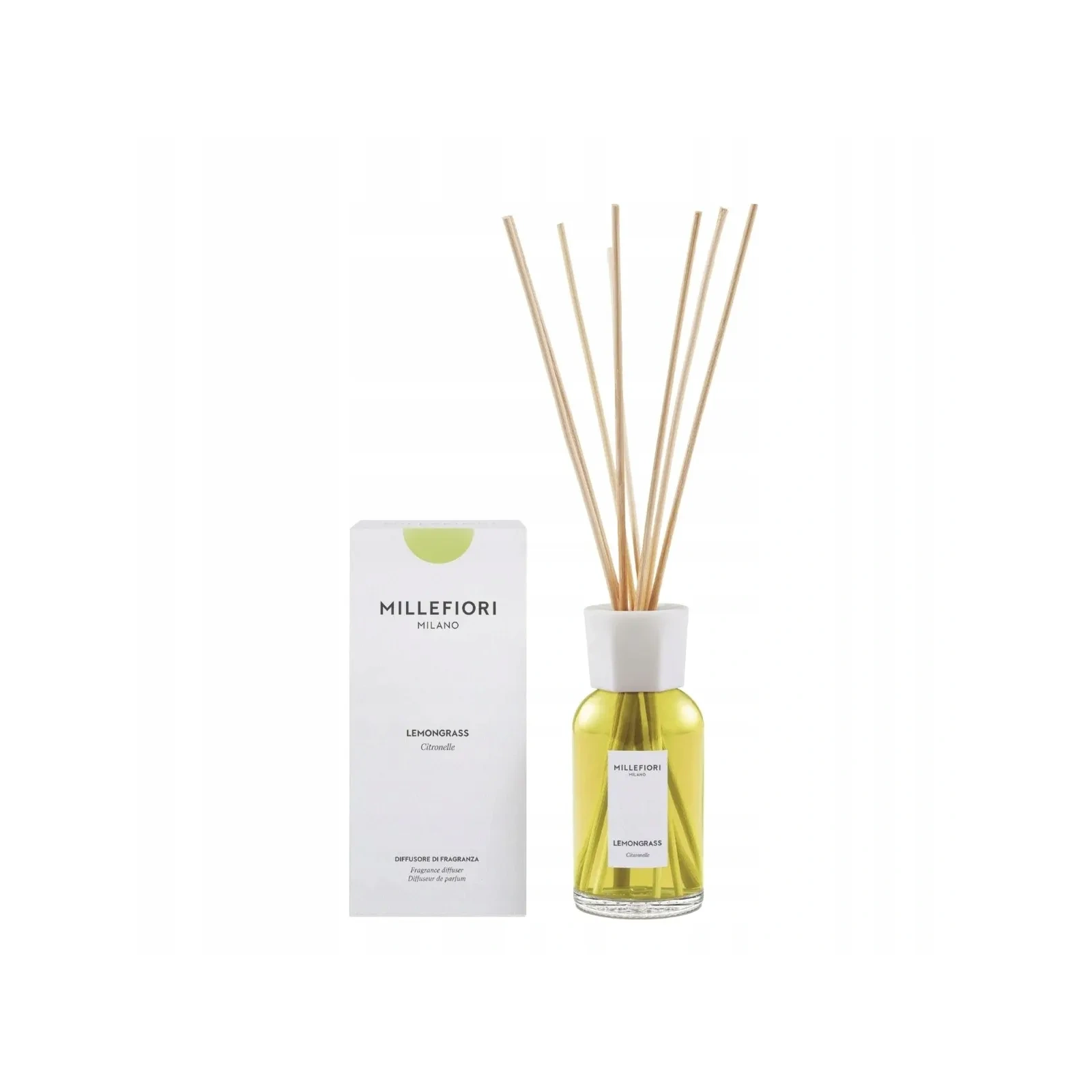 MILLEFIORI MILANO Diffuser pałeczki zapachowe LEMON GRASS 250ml