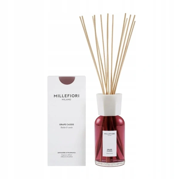 MILLEFIORI MILANO Diffuser pałeczki zapachowe GRAPE CASSIS 500ml
