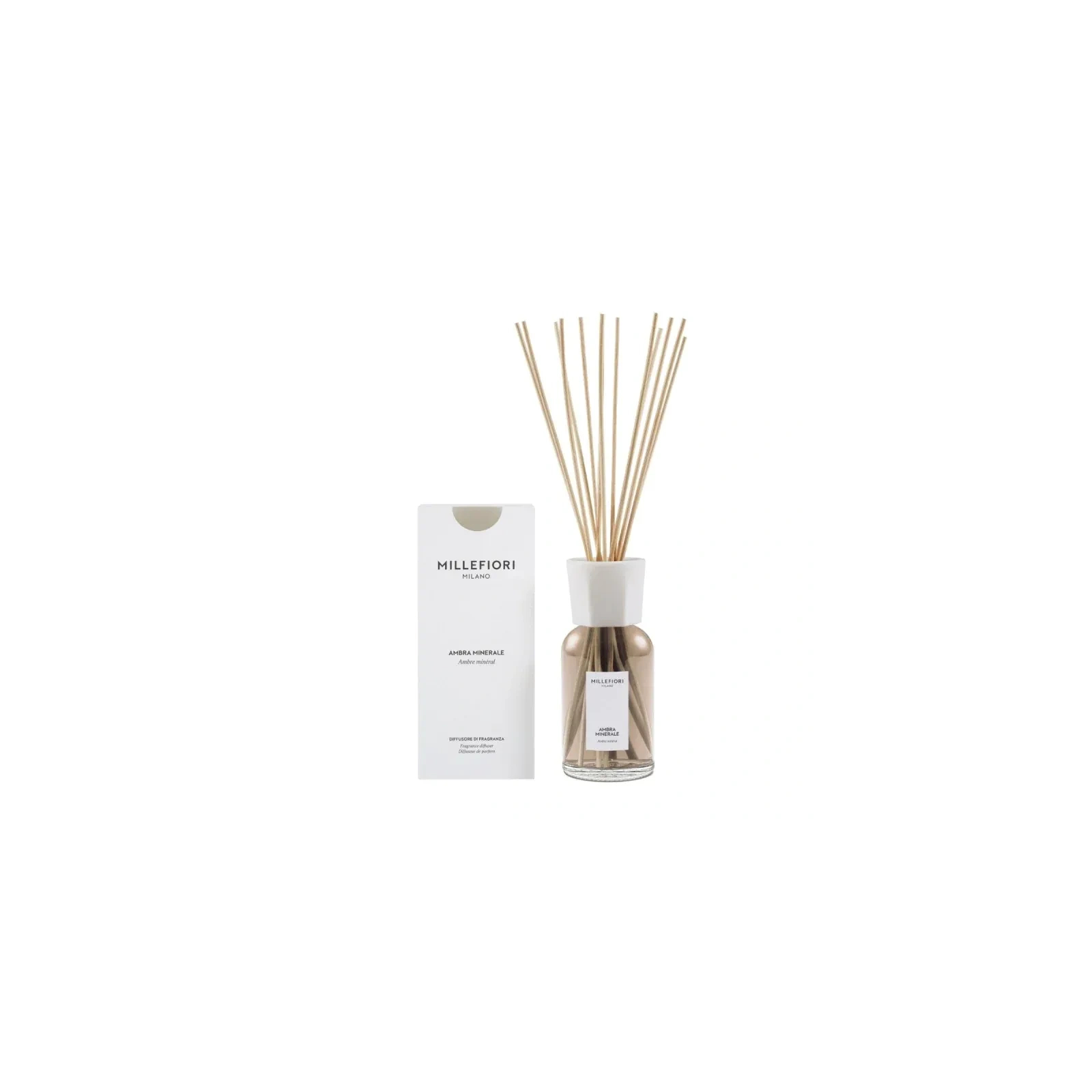 MILLEFIORI MILANO Diffuser pałeczki zapachowe AMBRA MINERALE 500ml