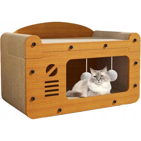 ECARLA legowisko domek dla kota 30x56x30cm KOT18