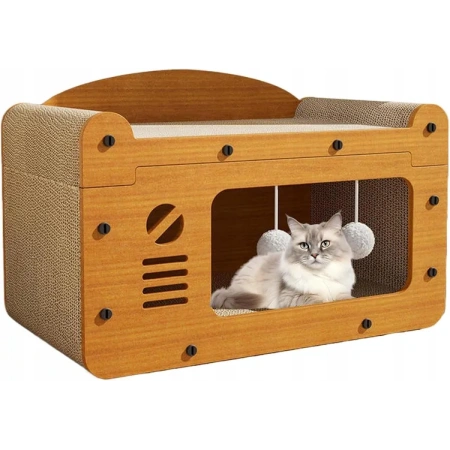 ECARLA legowisko domek dla kota 30x56x30cm KOT18