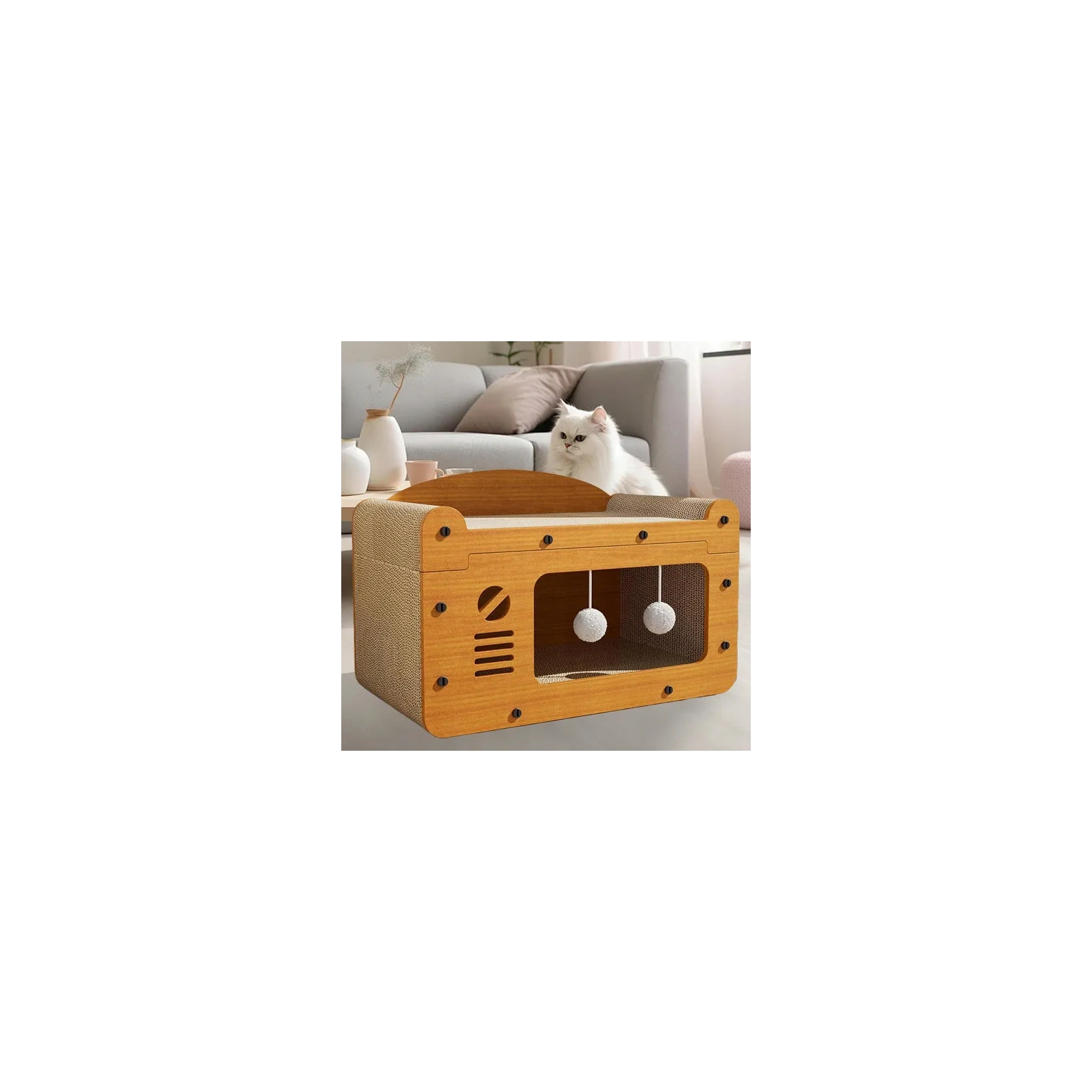 ECARLA legowisko domek dla kota 30x56x30cm KOT18