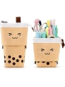 ECARLA piórnik wielofunkcyjny Kremowy Bubble tea PR08