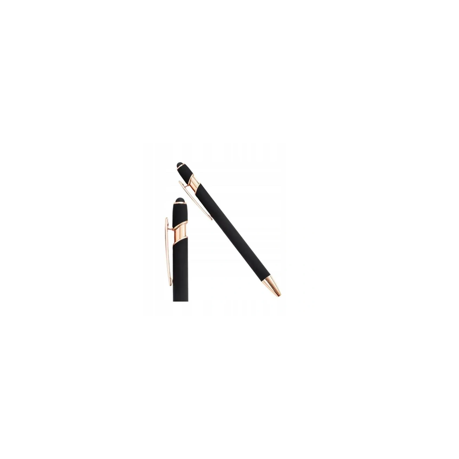ECARLA długopis metalowy touch pen soft touch Czarny DL01 