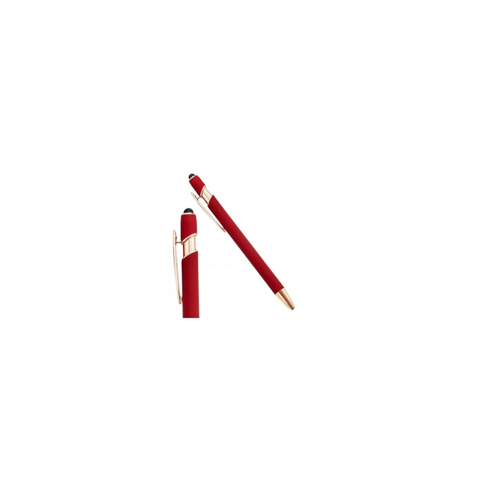 ECARLA długopis metalowy touch pen soft touch Czerwień DL06 