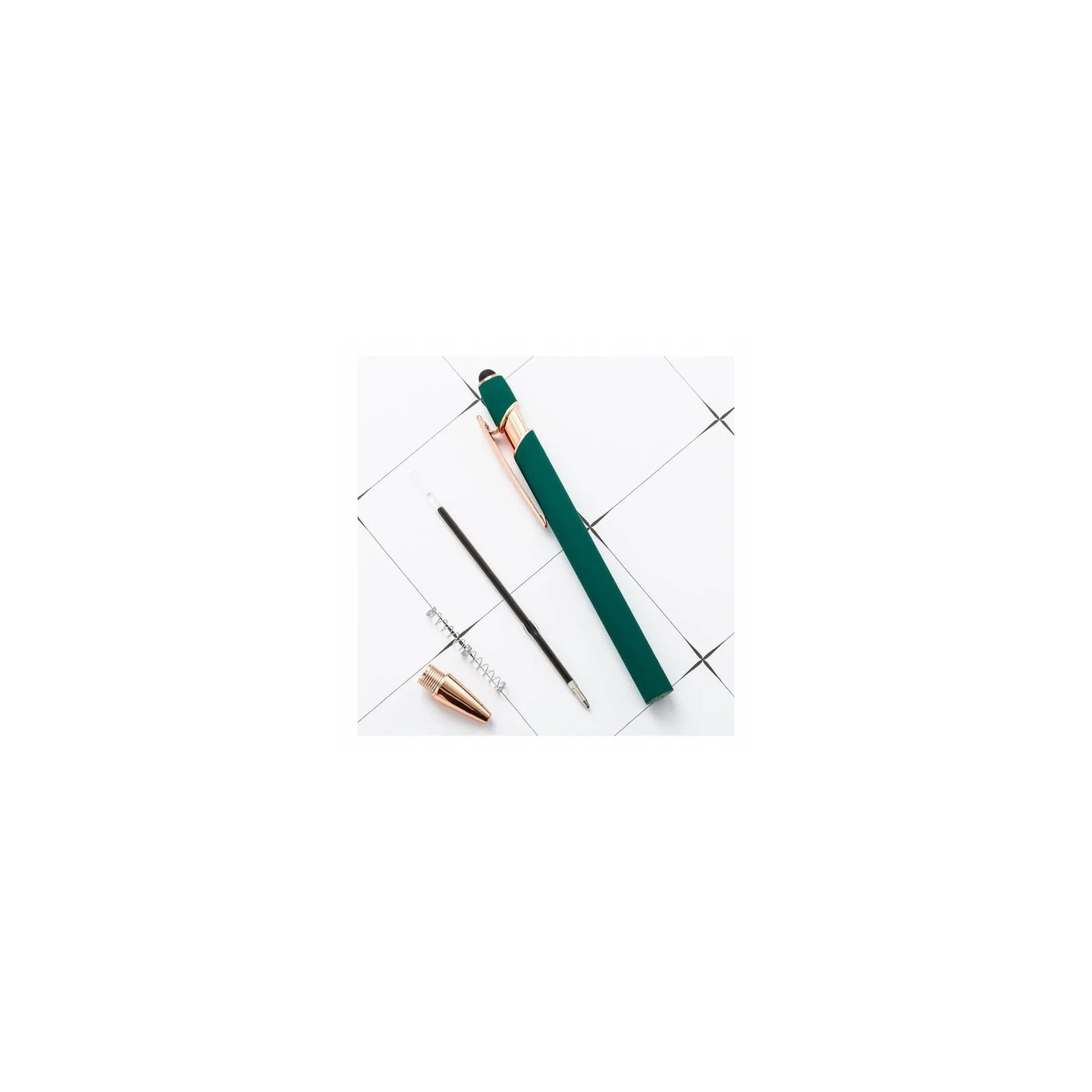 ECARLA długopis metalowy touch pen soft touch Szary DL05 