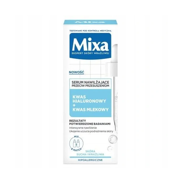 MIXA Przeciw Przesuszeniom serum nawilżające Kwas Hialuronowy & Mlekowy 30ml
