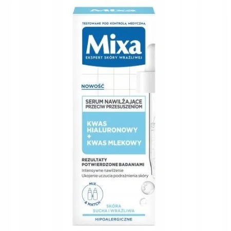 MIXA Przeciw Przesuszeniom serum nawilżające Kwas Hialuronowy & Mlekowy 30ml