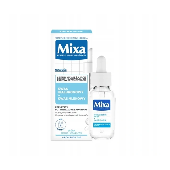 MIXA Przeciw Przesuszeniom serum nawilżające Kwas Hialuronowy & Mlekowy 30ml