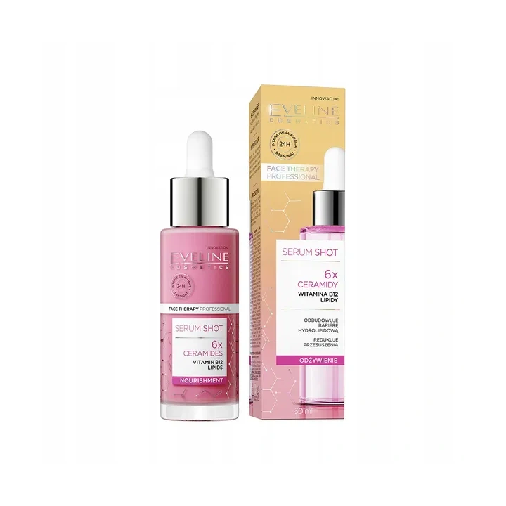 EVELINE Serum Shot odżywcza kuracja do twarzy 6x Ceramidy 30ml