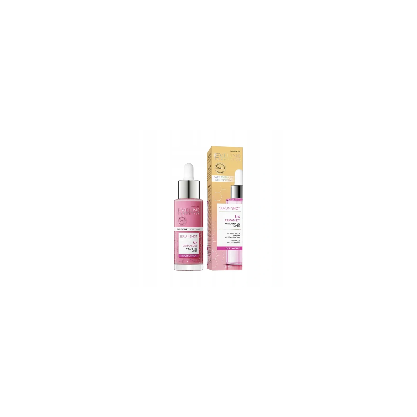 EVELINE Serum Shot odżywcza kuracja do twarzy 6x Ceramidy 30ml