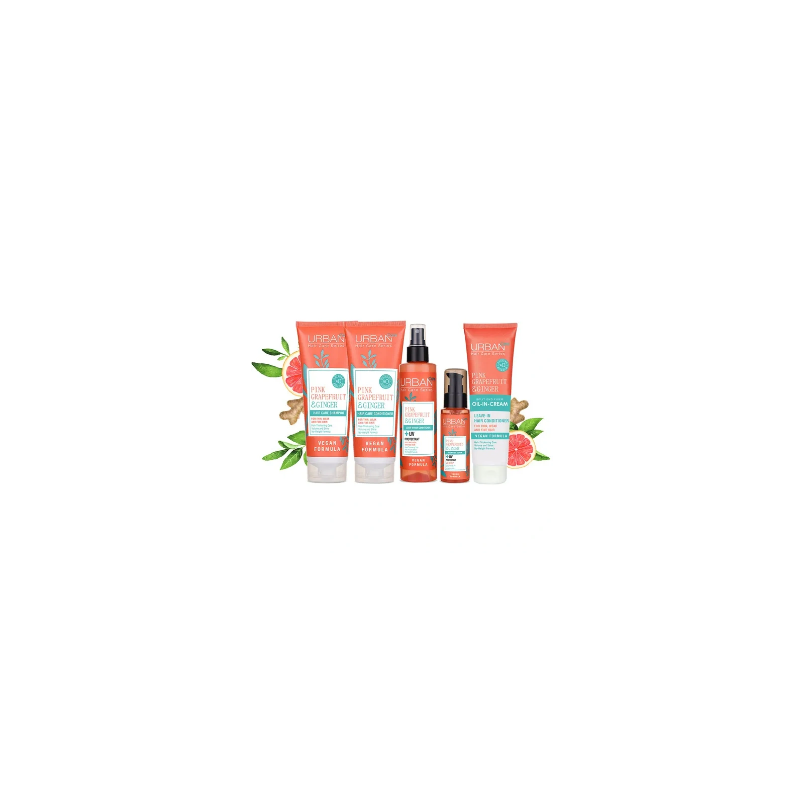 URBAN CARE Pink Grapefruit & Ginger serum do włosów cienkich i delikatnych 75ml 