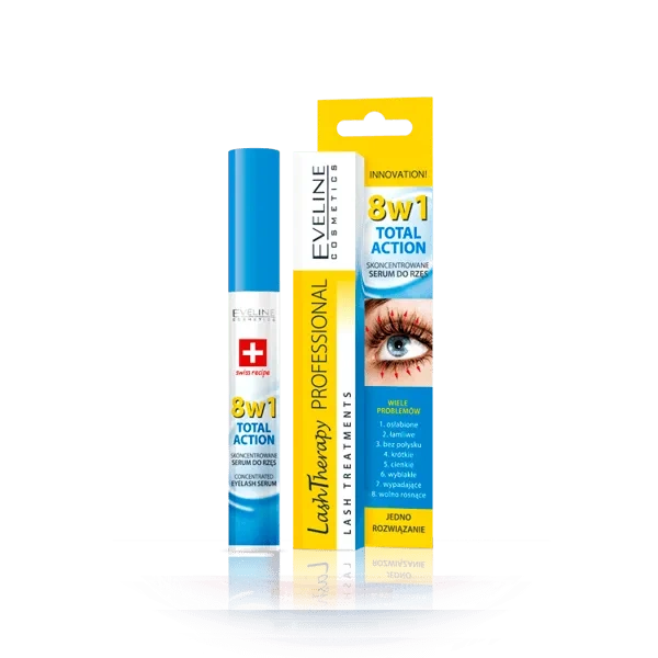 EVELINE 8w1 Total Action serum do rzęs 10ml