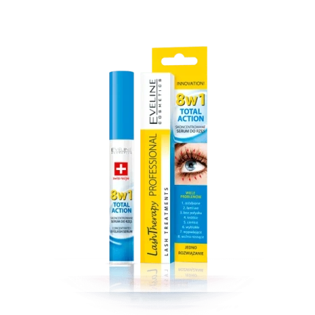 EVELINE 8w1 Total Action serum do rzęs 10ml