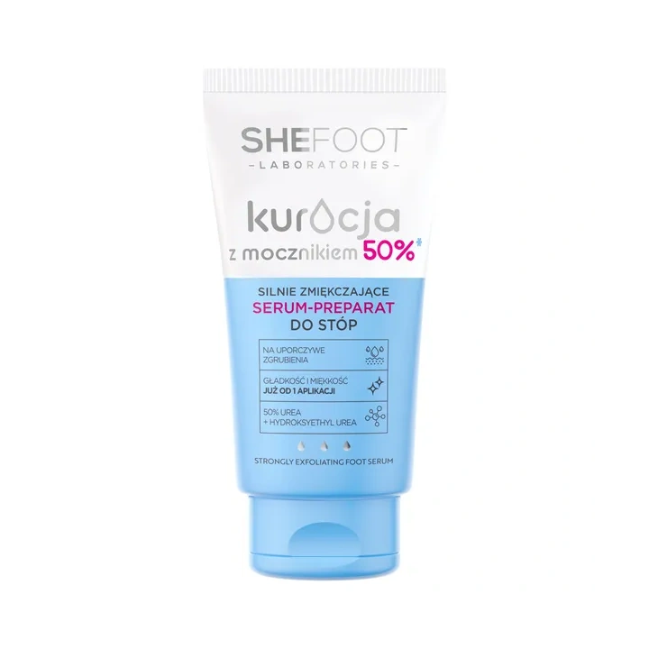 SHEFOOT Kuracja Z Mocznikiem serum do stóp zmiękczające 50% Mocznika 50ml